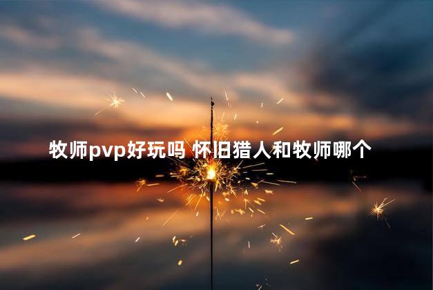 牧师pvp好玩吗 怀旧猎人和牧师哪个好玩